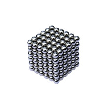 Антистресс іграшка магніт NeoCube — конструктор 216 шт Никель