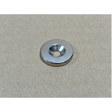 Неодимовий магніт диск 20x3мм під потай 4.5/10мм (зенковка)