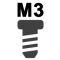Різьба: М3