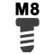 Різьба: М8