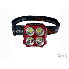Налобний світлодіодний ліхтар 4 LED ZB-3